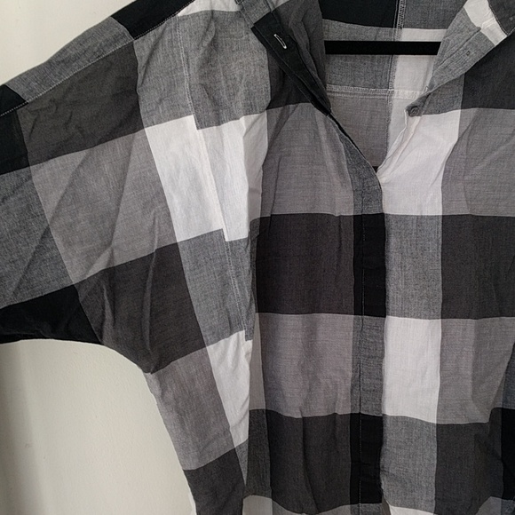 LOFT plaid Dolman/batwing shirt - Picture 2 of 7